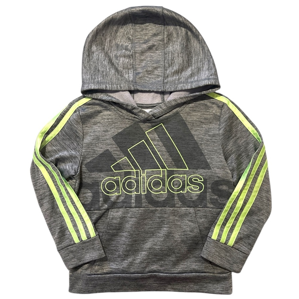 Adidas Boys Neon Stripes Hoodie